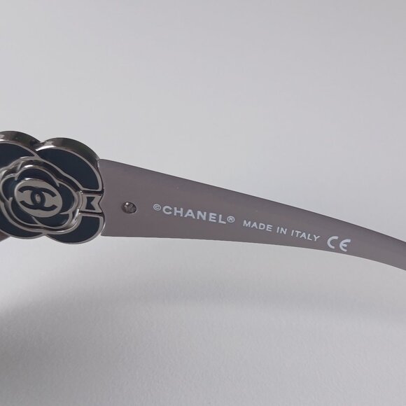 CHANEL Black and Gray Sunglasses - Picture 9 of 14